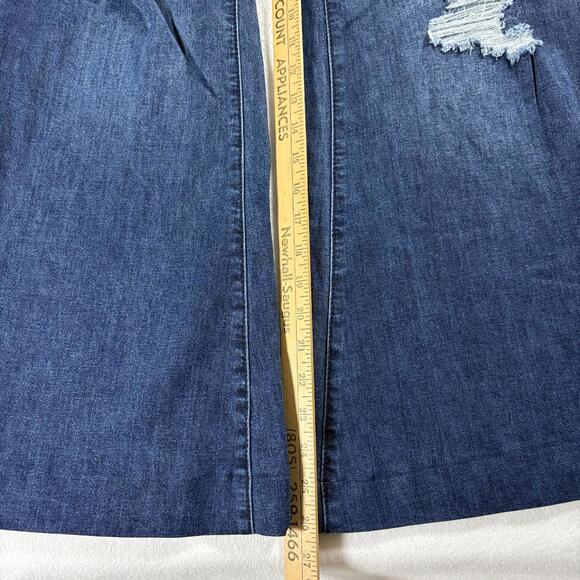 FTF Womens Vintage Y2K Distressed Flare Jeans Size 14 NWT Stretch Denim Retro EU - Picture 2 of 11